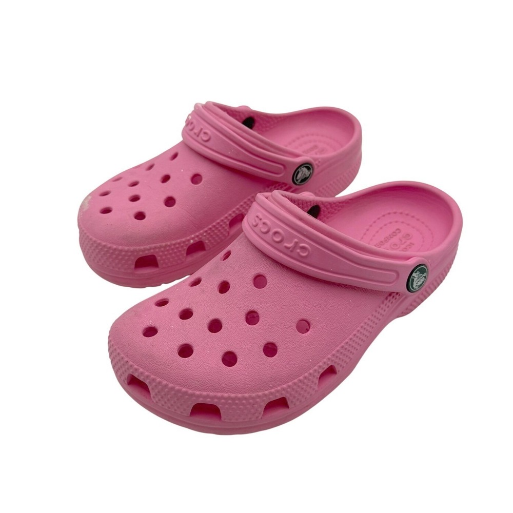 Crocs Kids Classic Clog PINK US Kid's C13 EUR 30-31 Comfort Walking Summer Beach